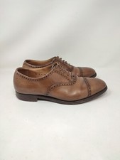 scarpe  shoes  42 8 8,5 Brown Oxford Brogue Crockett & e and Jones Leicester