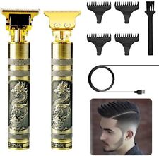 TAGLIA CAPELLI RICARICA USB  PROFESSIONALE REGOLA BARBA ORO RASOIO ELETTRICO 