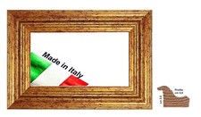 Cornice in legno oro eff. invecchiato ad incavo per quadri dipinti  Spes. cm 4,5