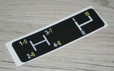 John Deere schema cambio tipo 2 adesivo sticker label.