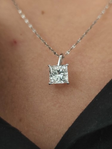 Ciondolo oro bianco - bianco, 14k
