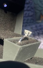 ANELLO SOLITARIO 1.17 CARATI DIAMANTE NATURALE Certificato IGI. ORO BIANCO 14K
