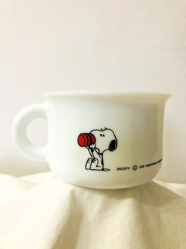 Snoopy schulz tazza mug - snoopy, vetro