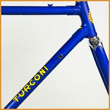 TURCONI TELAIO VINTAGE 51 54 BICI DA STRADA ACCIAIO 700c BICICLETTA 28" BLU OLD CLASSIC