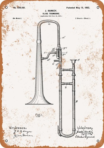 Insegna metallo 1902 - in,