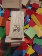 Lotto Mattoncini In Legno Oltre 300 Pezzi