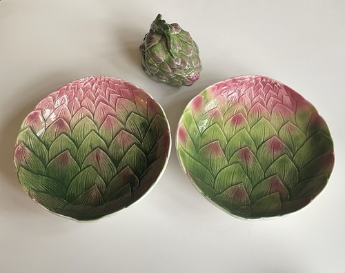 Set piatti carciofi vintage - piatti,