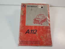 Manuale libretto uso manutenzione Autobianchi A112 A112 originale edizione '1974