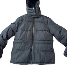 Burton Giubbotto Bomber Uomo con Cappuccio Puffer, Blu Caldo Accogliente Tasche Cerniera 