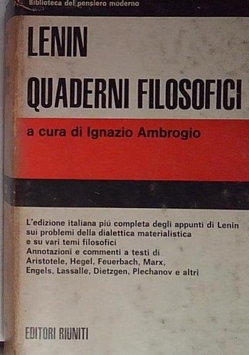 Lenin quaderni filosofici - lenin,