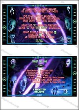 Sega The X-Files 1997 Cartes