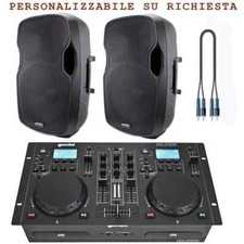 GEMINI PACK 810 impianto audio completo professionale per dj NUOVO GARANZIA ITA