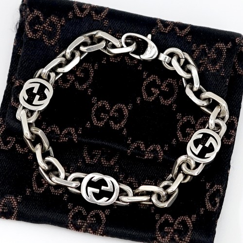 Gucci bracciale catena logo - bracciale,