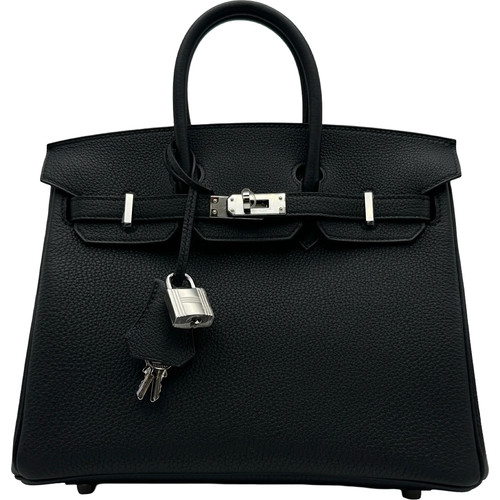 Hermes birkin black togo - birkin, 25