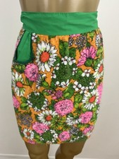 Grembiule cucina vintage mod floreale spugna asciugamano cravatta schiena tradizionale moglie cottura