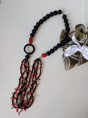 Collana corallo rosso - collana,