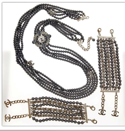 Collana chanel multifilo - chanel, cc