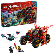Lego Ninjago 71844 Veicolo da combattimento Ninja 3in1 con 6 minifigure e access