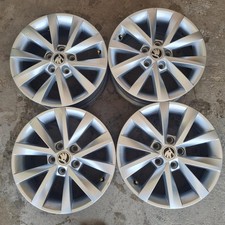 4 cerchi lega skoda octavia r16 silver lt005552