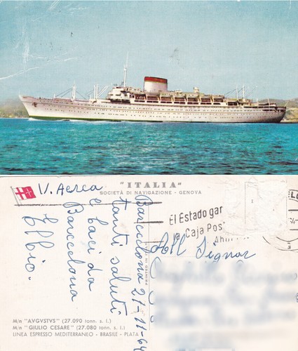 Cartolina augustus e - t/n.,