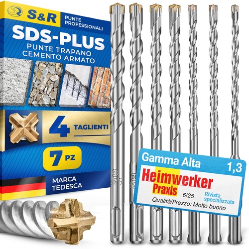 Set punte trapano sds - punte, plus