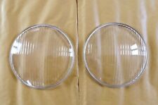 COPPIA VETRI FARI FIAT 600D PROIETTORI CARELLO VETRI FANALI  ORIGINALI NUOVI 
