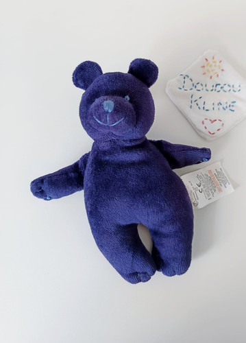 Peluche doudou petit ours bleu - peluche/doudou,