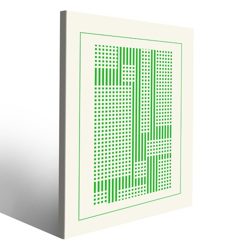 Tela verde arte bauhaus - d'arte, per