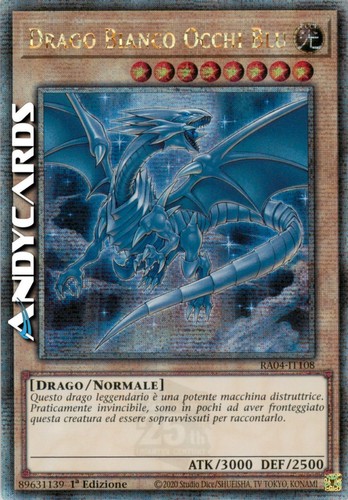 Drago bianco occhi - bianco, blu