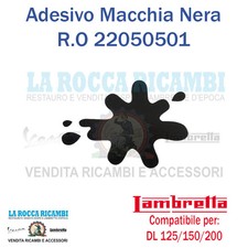 Adesivo Macchia Nera Lambretta