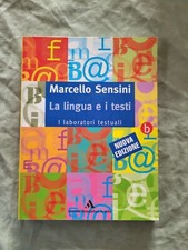 Libro La Lingua e i Testi B Marcello Sensini Laboratori testuali Mondadori Ve17