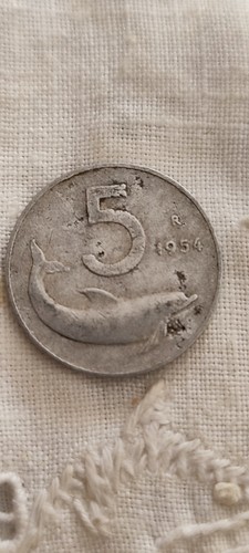 Moneta lire delfino - 5, "delfino"
