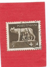 Francobollo Italia raro "5 CENT. " Poste Italiane 1944