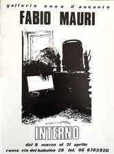 Fabio Mauri - pag. pubbl. personale alla Galleria Anna D’Ascanio, 1990