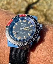 Sicura Breitling Diver Compressor Superwaterproof 400 Vacuum Tested Vintage 1960