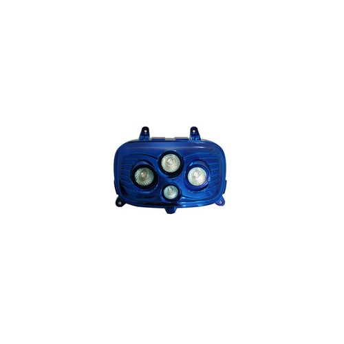 Maschera blu cromo fari - maschera,