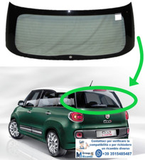 Fiat Cinquecento l 500L Lunotto Vetro Cofano Parabrezza Posteriore Verde