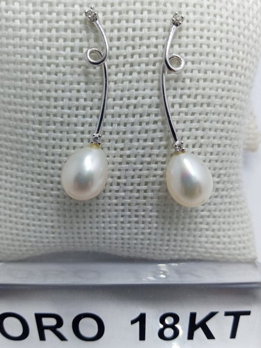 Orecchini oro bianco 750 - , 18