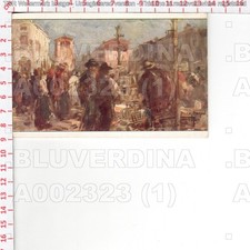 A2323 PORDENONE SACILE MERCATO UCCELLI 1920 ILLUSTRATORE CARGNEL
