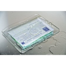 BUSTA PORTA DOCUMENTI IMPERMEABILE PER AUTO MOTO CAMION 14X16CM PIOGGIA CAMPER