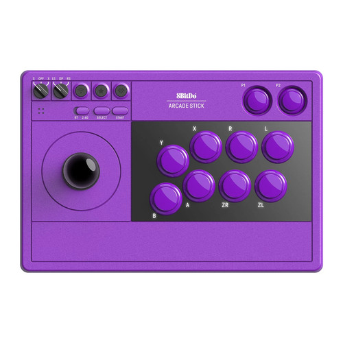 8bitdo arcade stick - arcade, purple