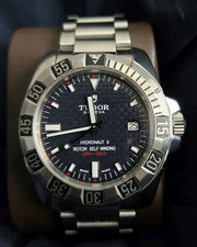 Raro quadrante in fibra di carbonio TUDOR Hydronaut II 20040 con bracciale originale!
