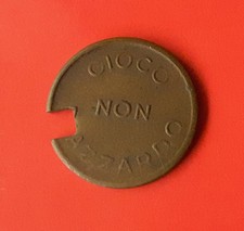 GETTONE GIOCO NON D'AZZARDO (MOLTO RARO) [L612]