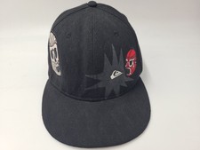 Quiksilver Luchador Maschera Nuova Era 59Fifty Fitted 7 3/8 Cappello Berretto Lana Surf Nero
