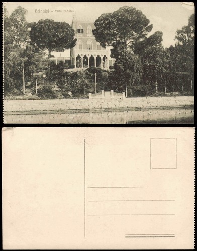 Cartolina brindisi villa - cartolina,