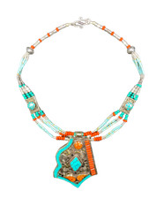 Collana Argento tibetano e