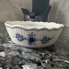 Posacenere scanalato blu Royal