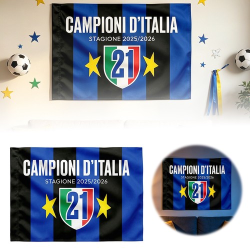 Inter milan flag champion - flag,