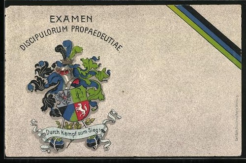 Cartolina artista stemma - cartolina,