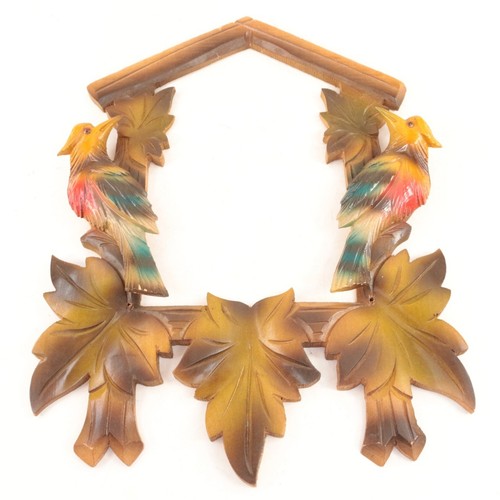 Cornice orologio cucù con - cornice, a